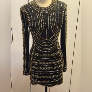 BALMAIN 
Disney x Balmain: The Lion King Beaded Minidress  SIZE 6/M